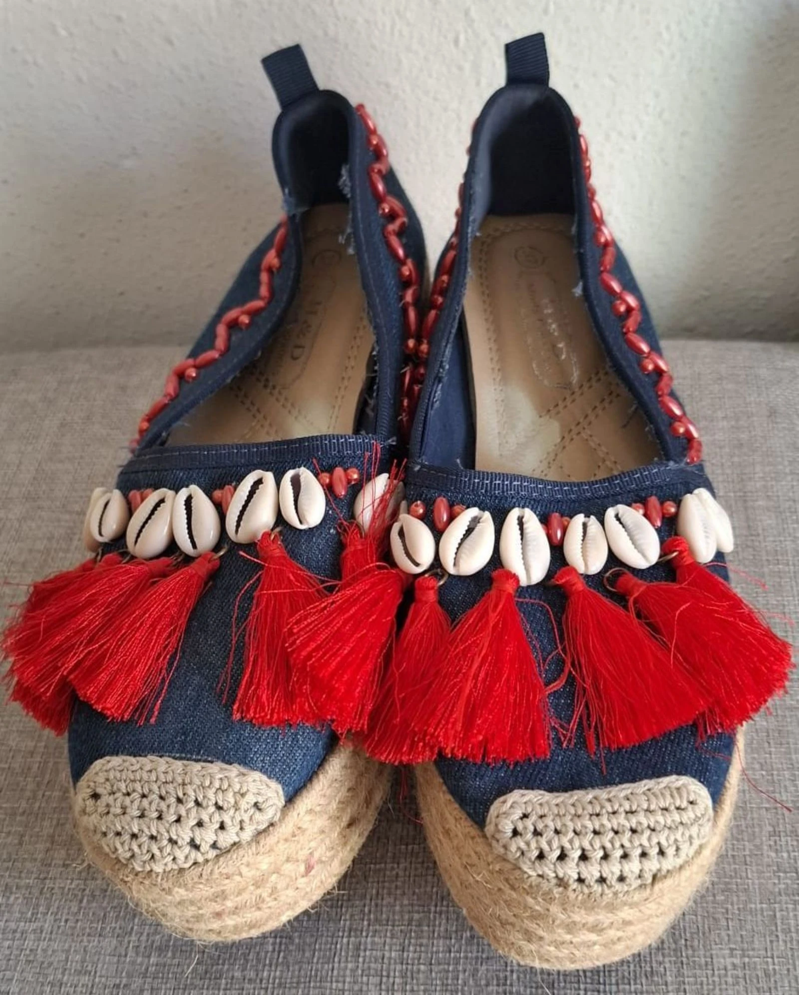 Étnische alpargaten cowboy en rood limited edition Y2K – photo 2
